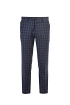 Orta Füme Super Slim Fit Ekstra Dar Kesim Yün Flanel Kumaş Pantolon