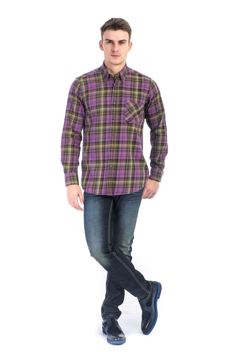 Kahve Jb.Pamuk Tasarım Gömlek