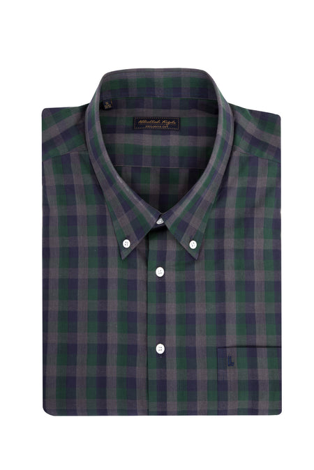 Koyu Yesil Kz.Ekose Pamuk B&T Göm.