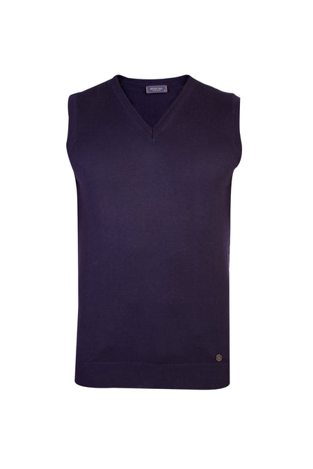 Mor A.K.Düz V Yaka Süveter