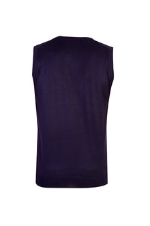 Mor A.K.Düz V Yaka Süveter