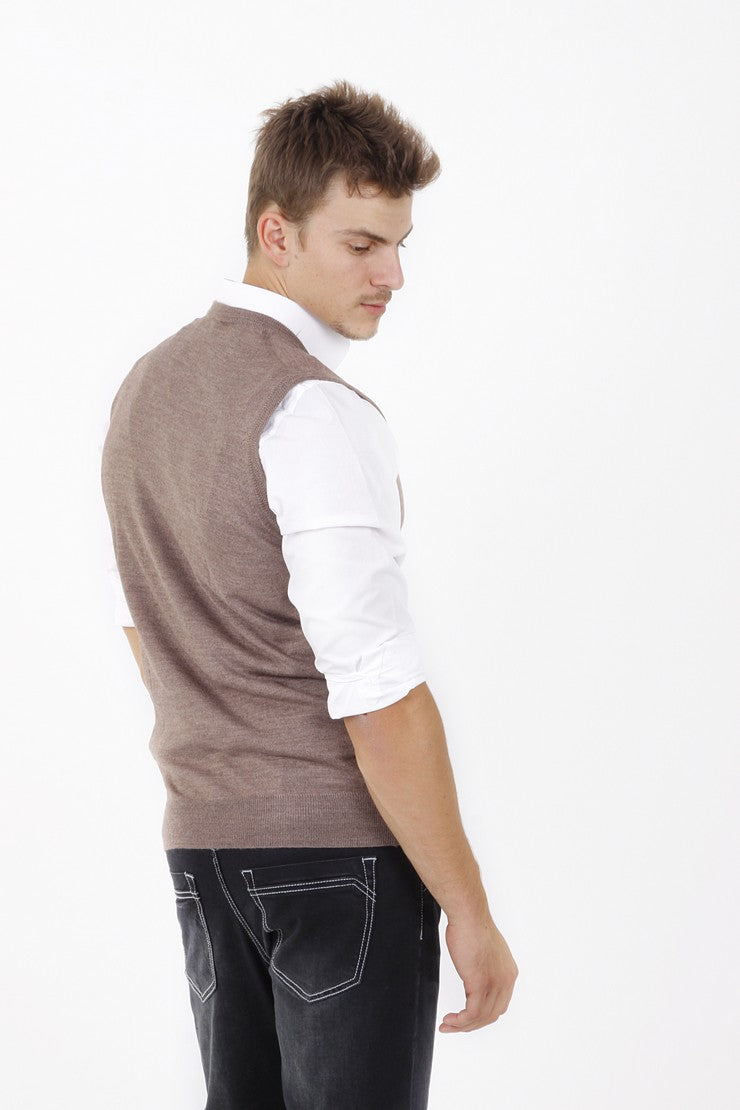 Vizon A.K.Düz V Yaka Süveter