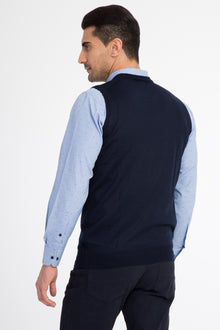 Lacivert Bisiklet Yaka Yünlü Süveter