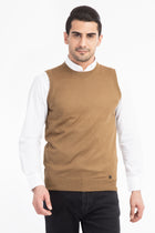 Açık Kahve - Camel Bisiklet Yaka Yünlü Süveter