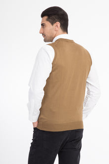 Açık Kahve - Camel Bisiklet Yaka Yünlü Süveter