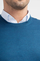 Petrol Bisiklet Yaka Yünlü Süveter