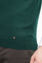 Koyu Yesil Bisiklet Yaka Yünlü Süveter