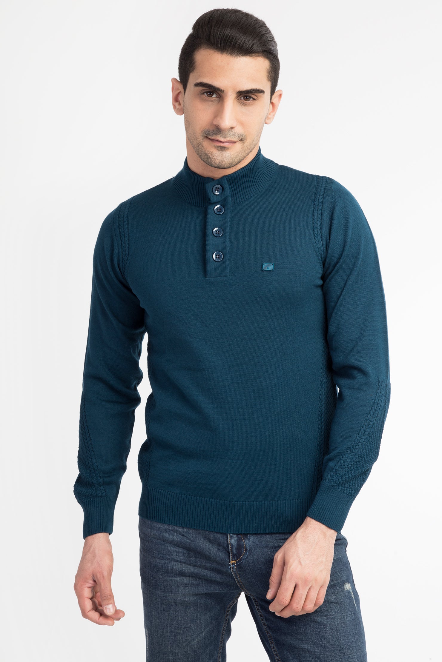 Petrol Bato Yaka Slım Triko