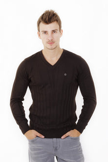 Kahve V Yaka Slım Triko