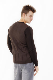 Kahve V Yaka Slım Triko