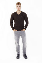 Kahve V Yaka Slım Triko