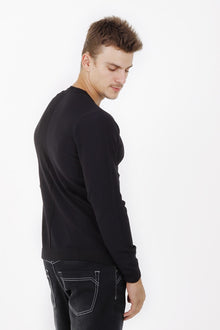 Lacivert Bıs Yaka Slım Triko