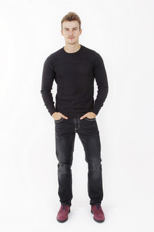 Lacivert Bıs Yaka Slım Triko