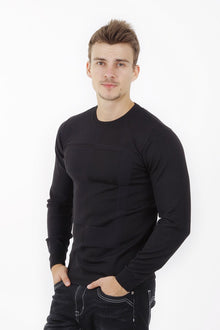 Lacivert Bıs Yaka Slım Triko