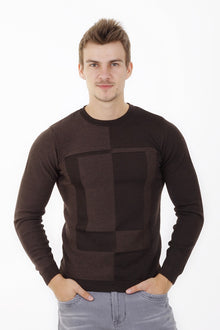 Kahve Bıs Yaka Slım Triko