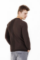 Kahve Bıs Yaka Slım Triko