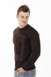 Kahve Bıs Yaka Slım Triko