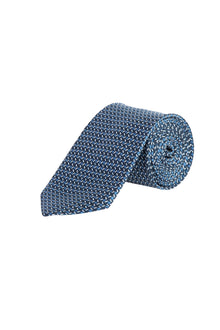 Mavi İtalyan Desenli Kravat