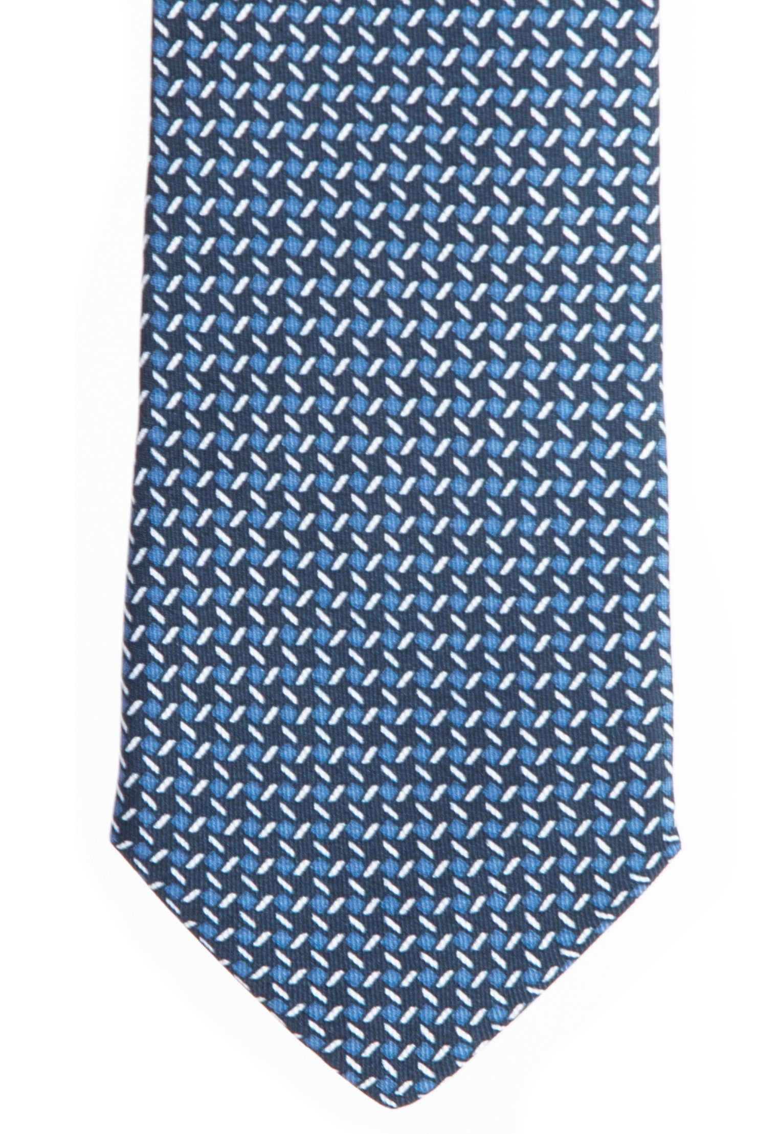 Mavi İtalyan Desenli Kravat