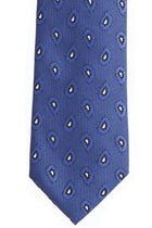 Koyu Mavi İtalyan Desenli Kravat