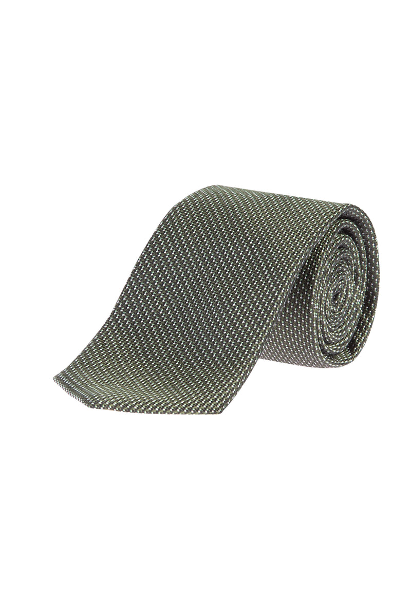 Koyu Yesil İtalyan Desenli Kravat