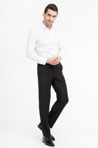 Siyah 6 Drop Regular Fit Standart Kesim Flanel Kuma? Pantolon-Abdullah Ki??l?