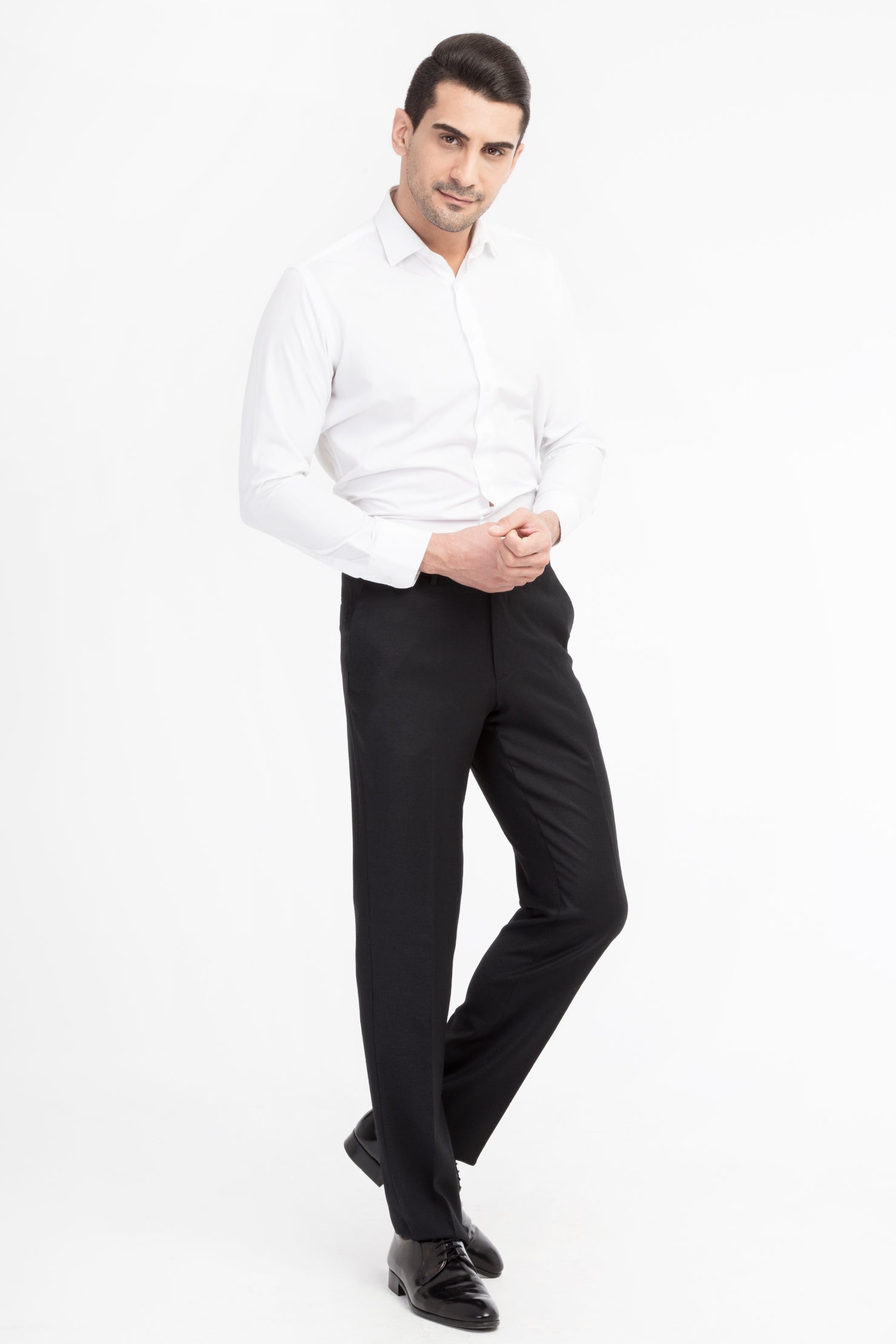 Siyah Flanel Kumaş Pantolon