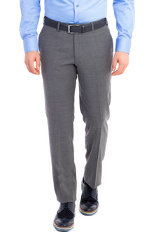 Aç?k Gri 6 Drop Regular Fit Standart Kesim Flanel Kuma? Pantolon-Abdullah Ki??l?