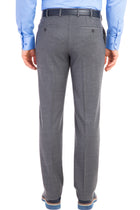 Aç?k Gri 6 Drop Regular Fit Standart Kesim Klasik Kuma? Pantolon-Abdullah Ki??l?