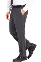 Orta Füme Yünlü Klasik Flanel Kumaş Pantolon