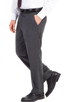 Orta Füme Yünlü Klasik Flanel Kumaş Pantolon