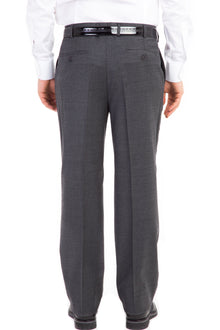 Orta Füme Yünlü Klasik Flanel Kumaş Pantolon