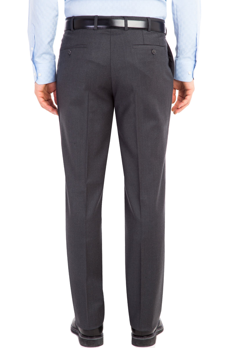 Füme Gri Yünlü Klasik Flanel Kumaş Pantolon