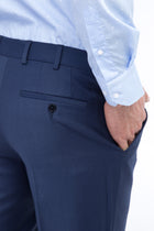 Mavi Flanel Kumaş Pantolon