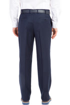 Koyu Mavi Yünlü Klasik Flanel Kumaş Pantolon