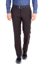 Koyu Kahve 6 Drop Regular Fit Standart Kesim Klasik Kuma? Pantolon-Abdullah Ki??l?