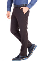 Koyu Kahve Yünlü Klasik Flanel Kumaş Pantolon