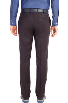 Koyu Kahve Yünlü Klasik Flanel Kumaş Pantolon