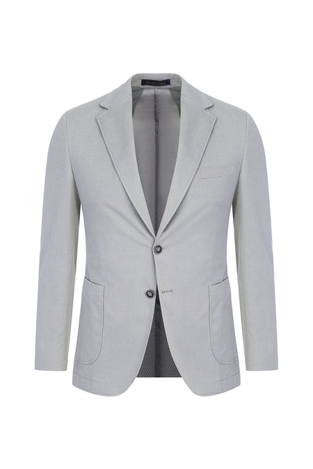 Bej 7 Drop Slim Fit Dar Kesim Spor Ceket-Abdullah Ki??l?