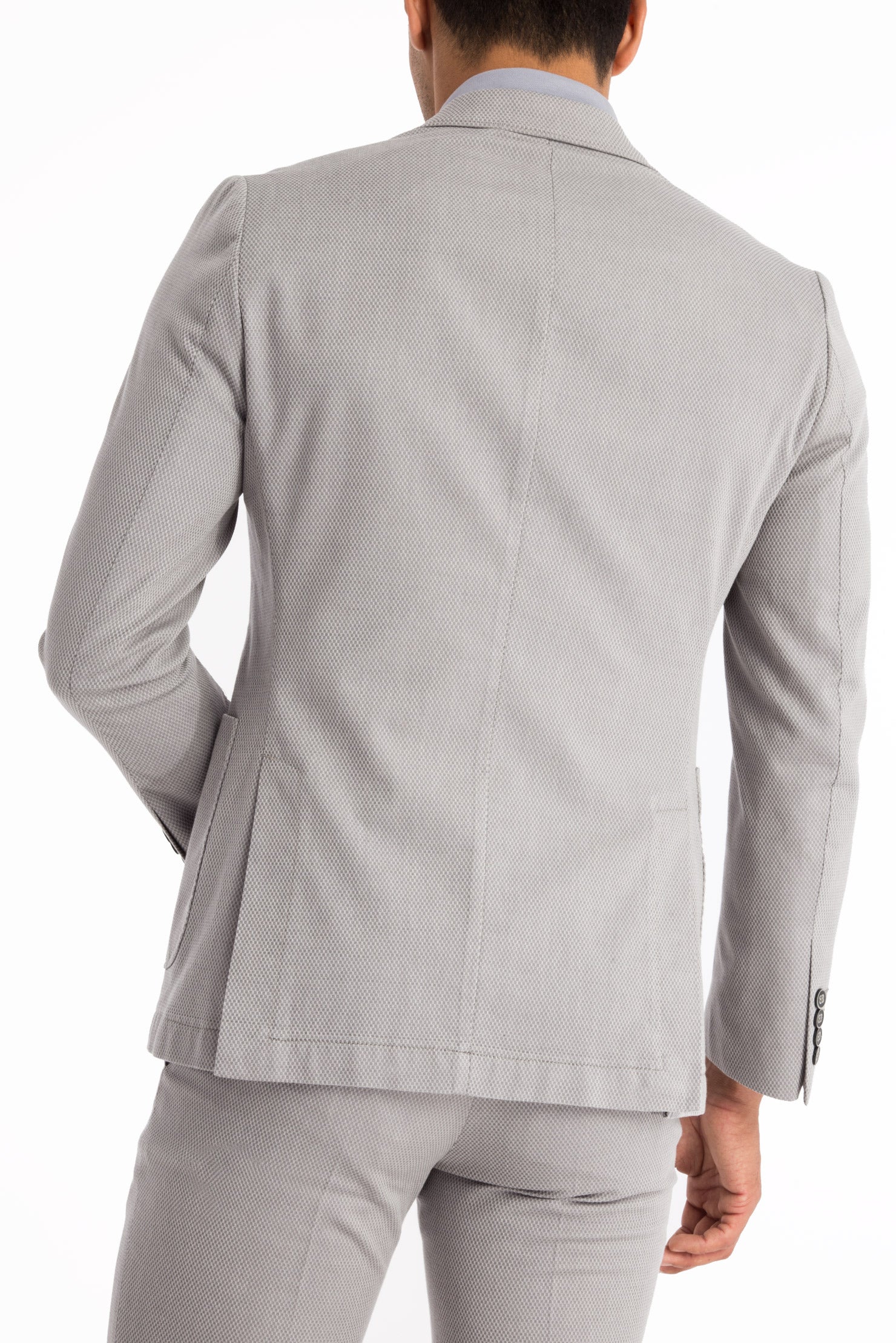 Bej 7 Drop Slim Fit Dar Kesim Spor Ceket-Abdullah Ki??l?