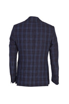 Lacivert İtalyan Slim Fit Dar Kesim Keten Ceket