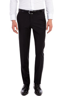 Siyah 6 Drop Regular Fit Standart Kesim Yünlü Klasik Kuma? Pantolon-Abdullah Ki??l?
