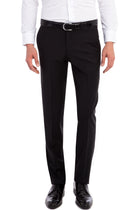 Siyah Yünlü Klasik Kumaş Pantolon