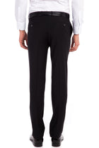 Siyah 6 Drop Regular Fit Standart Kesim Yünlü Klasik Kuma? Pantolon-Abdullah Ki??l?
