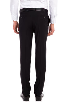 Siyah 6 Drop Regular Fit Standart Kesim Yünlü Klasik Kuma? Pantolon-Abdullah Ki??l?