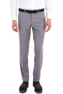 Aç?k Gri 6 Drop Regular Fit Standart Kesim Yünlü Klasik Kuma? Pantolon-Abdullah Ki??l?