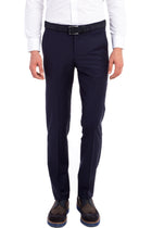 Lacivert 6 Drop Regular Fit Standart Kesim Yünlü Klasik Kuma? Pantolon-Abdullah Ki??l?