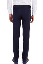 Lacivert 6 Drop Regular Fit Standart Kesim Yünlü Klasik Kuma? Pantolon-Abdullah Ki??l?
