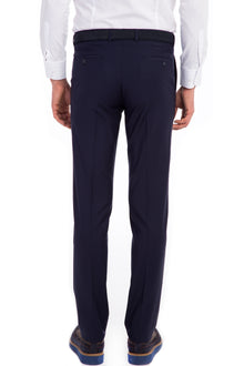 Lacivert 6 Drop Regular Fit Standart Kesim Yünlü Klasik Kuma? Pantolon-Abdullah Ki??l?