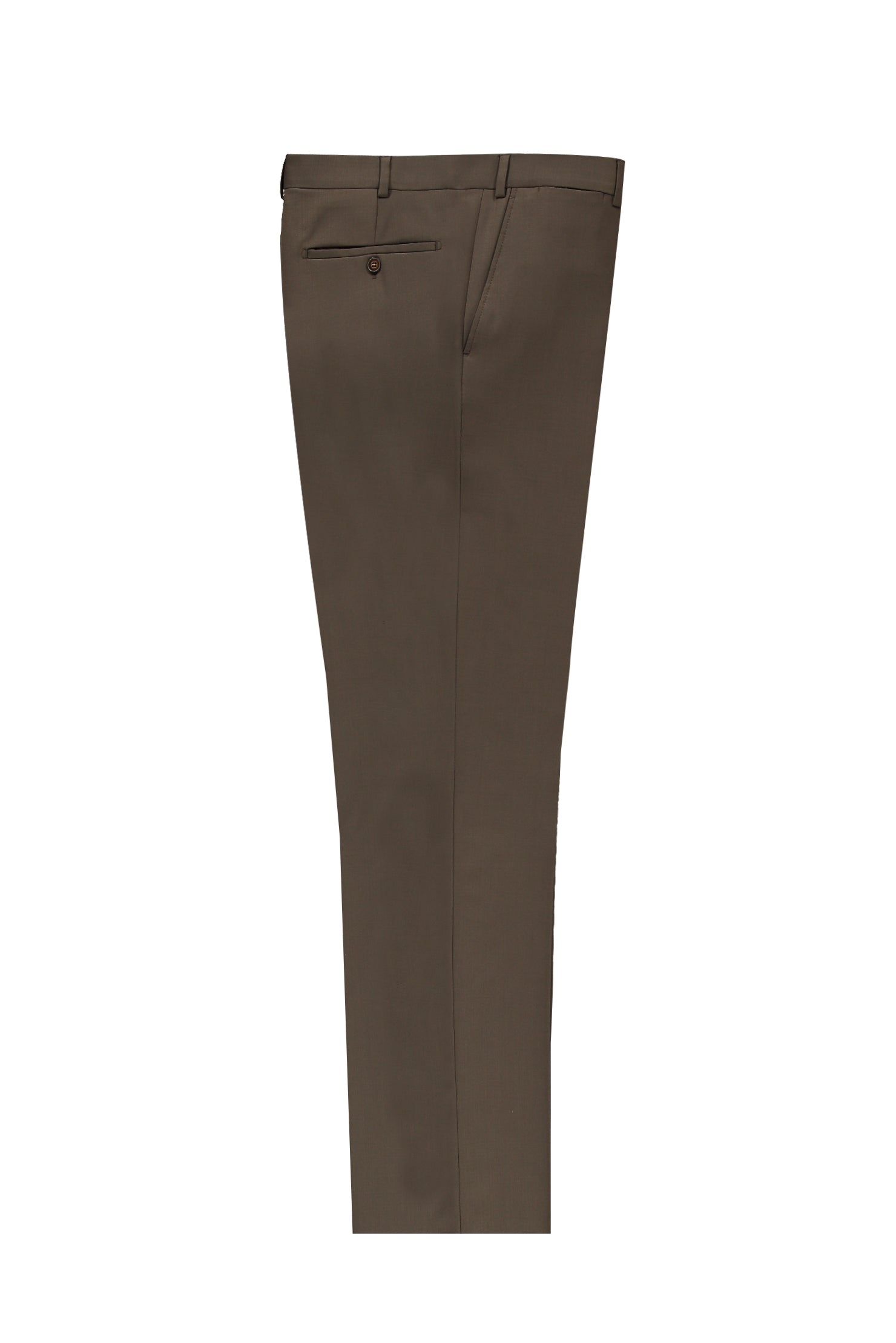 Kahve 6 Drop Regular Fit Standart Kesim Yünlü Klasik Kuma? Pantolon-Abdullah Ki??l?
